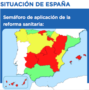 mapa-semáforo Reforma Sanitaria